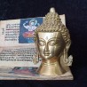 Tête de bouddha en fonte de laiton