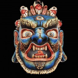 Masque en bois de Ganesh