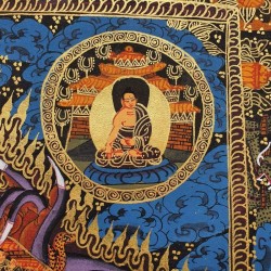 Thangka tibétaine "roue de la vie"