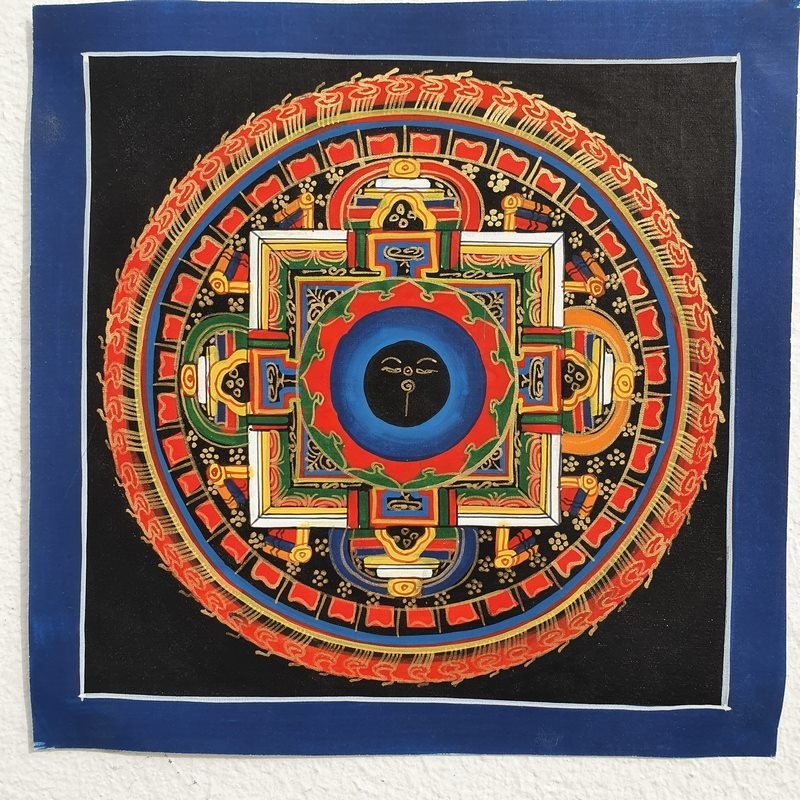 Thangka tibétaine Kachakra rato