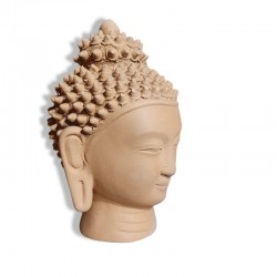 Statuette en porterie de Thimi, tête de Bouddha