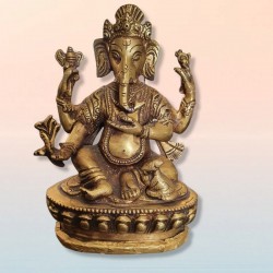 Statuette en laiton de Ganesh