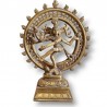 Très belle statue de Shiva avec ses bras multiples dansant dans un cercle.
