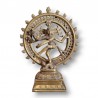 Très belle statue de Shiva avec ses bras multiples dansant dans un cercle.
