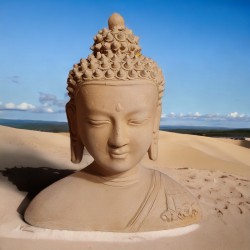 Buste de Bouddha finition...