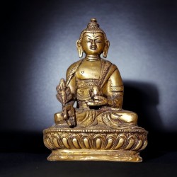 Statue de Bouddha en laiton...