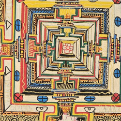 Belle thangka Kalachakra de Katmandou au Népal