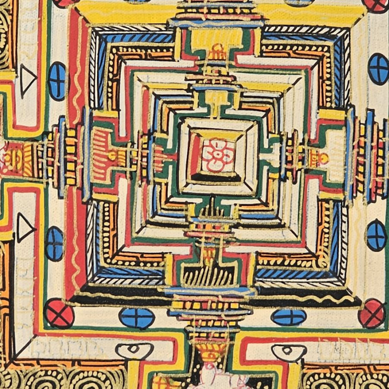 Belle thangka Kalachakra de Katmandou au Népal