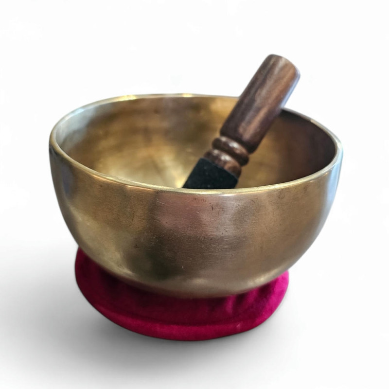 Bol naturel re # 328 Hertz et 700 g pour la méditation et le zen