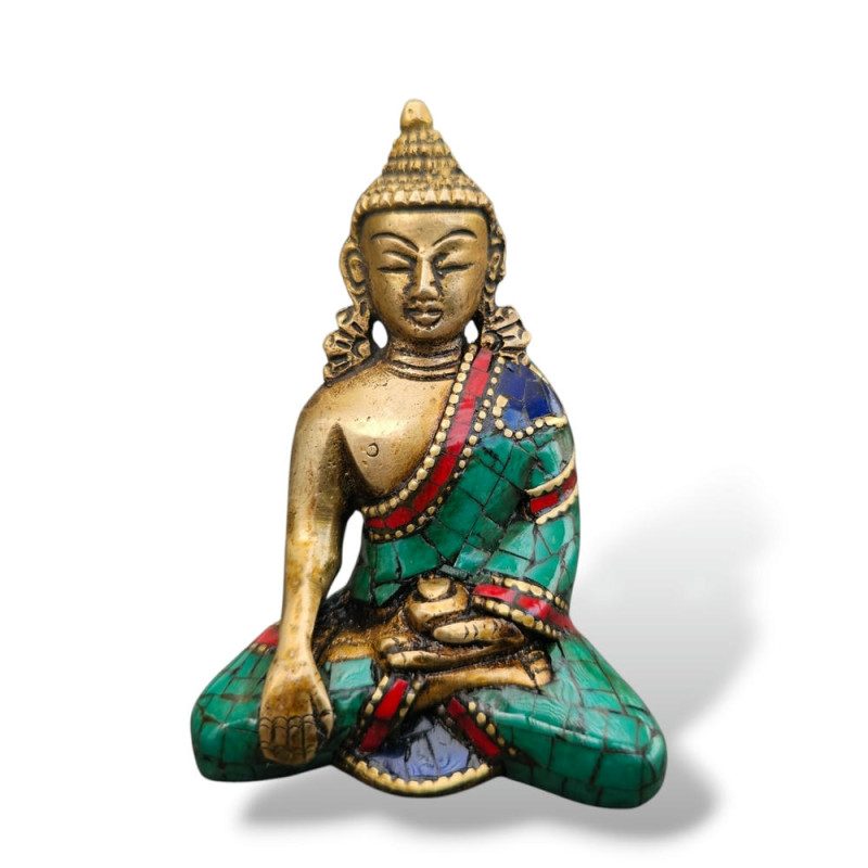 Bouddha Mudra Bhumisparsha pour le rituel bouddhiste tibétain