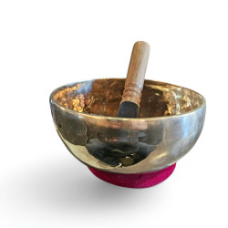 Bol chantant tibétain shiny en sol son de Hertz 1038 G