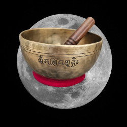 Bol chantant de pleine lune de maître Santa Shakya