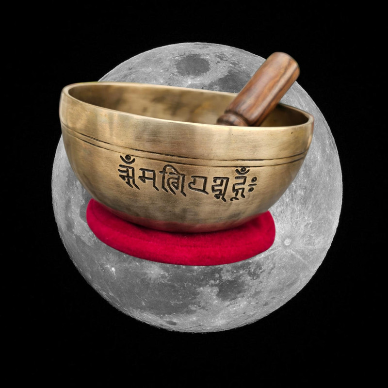 Bol chantant tibétain full moon de maître Santa