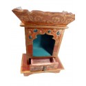petit autel tibétain en bois peint à la main
